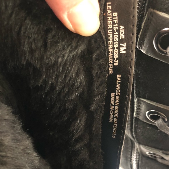 BareTraps AIDE Women's Black Lace Up Boots Size 7M - Picture 6 of 7